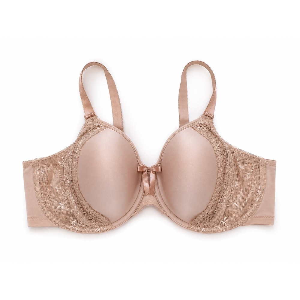 Elomi Bijou Underwired Banded‎ Moulded Bra Fawn Nude 38FF EL8120FAN